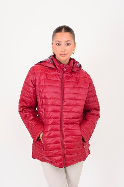 Park Moda 8960 Astari Flower Patterned Quilted Coat