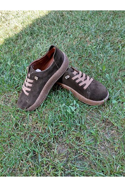 Henne Classic Shoes Orthopedic Genuine Leather Suede Khaki