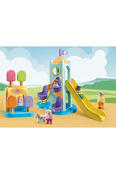 Playmobil 1.2.3 Adventure Castle with Ice Cream Stand