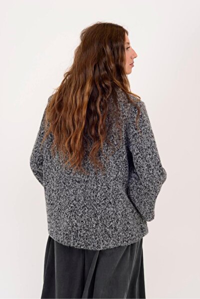 Park Moda 60940 Button-Detail Felt Coat