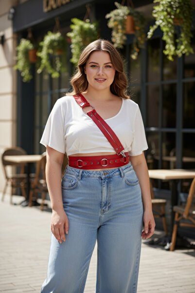 Angels Passion Plus Size Red Women's Belt