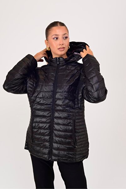 Park Moda 8960 Astari Flower Patterned Quilted Coat