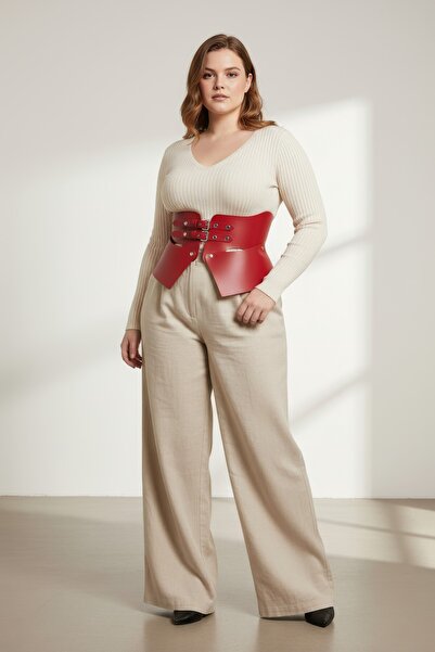 Angels Passion Curea roșie pentru femei Battal Size