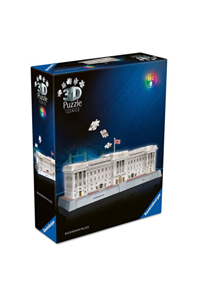 RAVENSBURGER Puzzle 3D emblematic Palatul Buckingham cu LED, 216 piese, model...