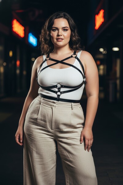 Angels Passion Plus Size Black Women's Belt