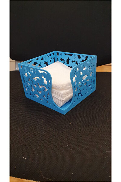 Amco Square napkin holder made of wood/blue 13X13X9 cm