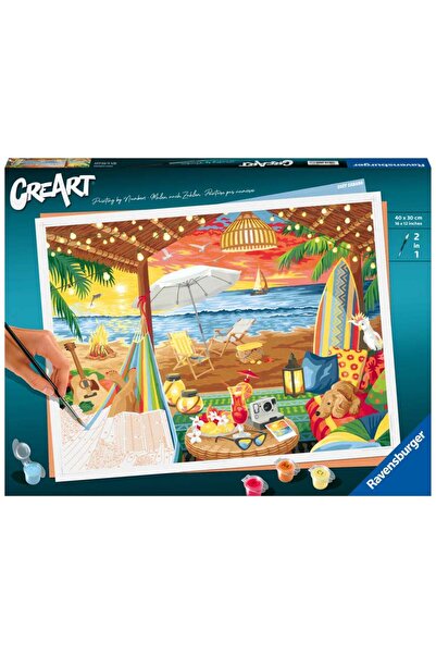 RAVENSBURGER Pictură după numere CreArt pentru adulți - Cabană confortabilă