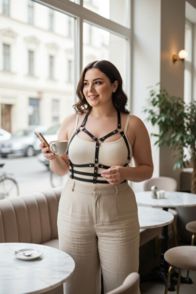 Angels Passion Plus Size Black Women's Belt