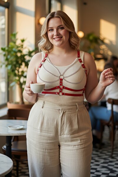 Angels Passion Plus Size Red Women's Belt