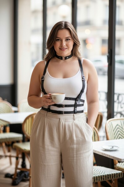 Angels Passion supradimensionat Curea neagră pentru femei