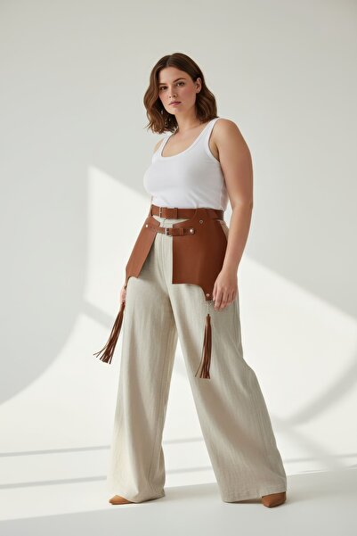 Angels Passion Oversized Tan Women's Belt