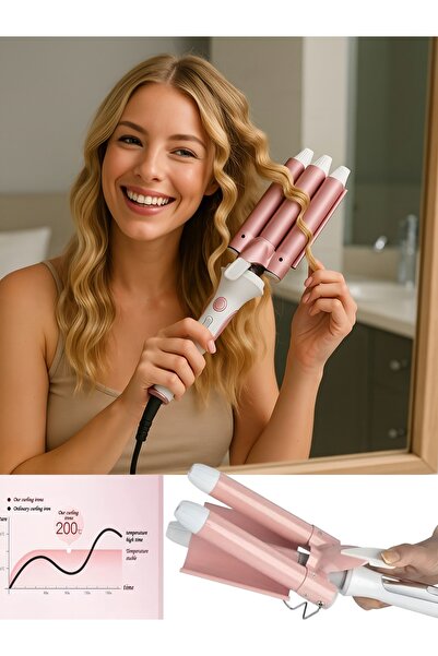 havzoria Curlylife 2009A Ceramic Water Wave Wag Hair Curler with Led Indicator
