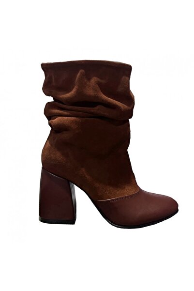LUISA FIORE Botine PAYA maro piele naturala interior si exterior