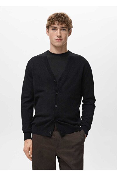 MANGO Man %100 merinos yünlü hırka