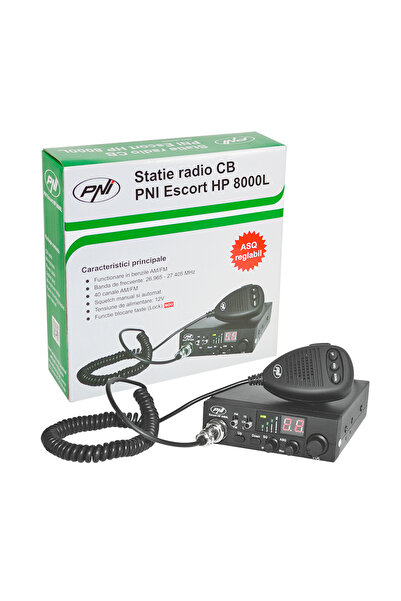 PNI Statie Radio Cb Escrt Hp 8000L 12V 4W Cu Asq Reglabil, Functie Lock, Mufa...