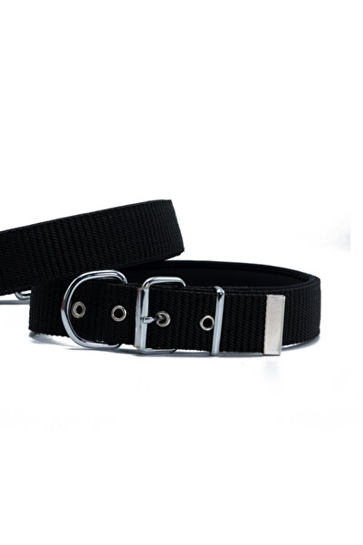 Doggie Black Large Comfort Woven Dog Collar 5X60-70 cm - from Petshop