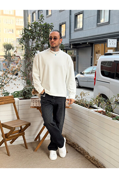 manch collection Jumătate de pescar basic Woven Swea tricou Alb