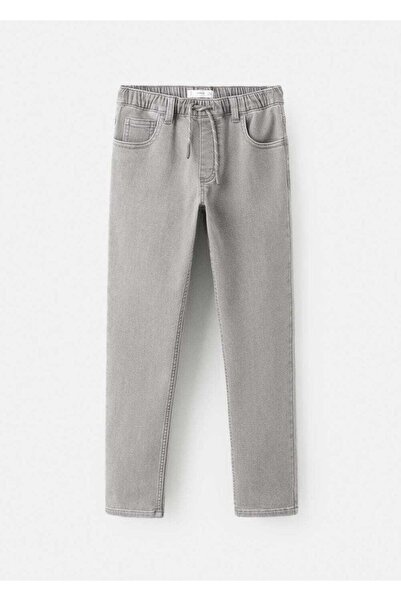 MANGO Kids Kordonlu comfy jean pantolon