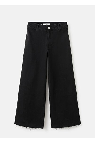 MANGO Woman Catherin yüksek belli culotte jean pantolon