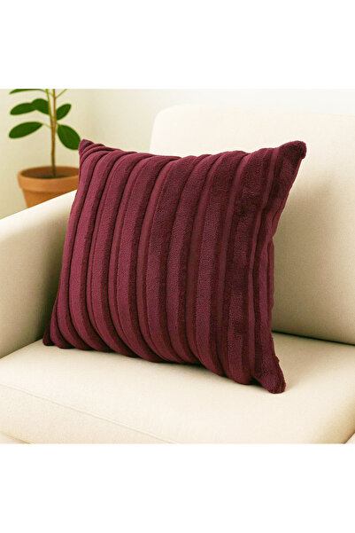 SFD Welsoft örmeden desenli 45x45 cm kırlent kılıfı çift tarafı desenli içi b...