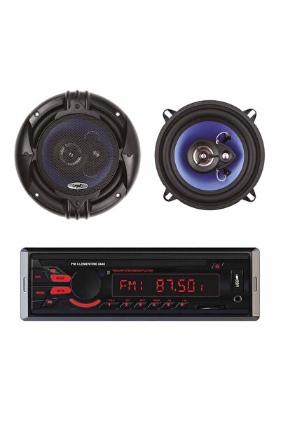 PNI Pachet Radio MP3 Player Auto Clementine 8440, 4X45W Usb Sd Aux 12V + Set ...