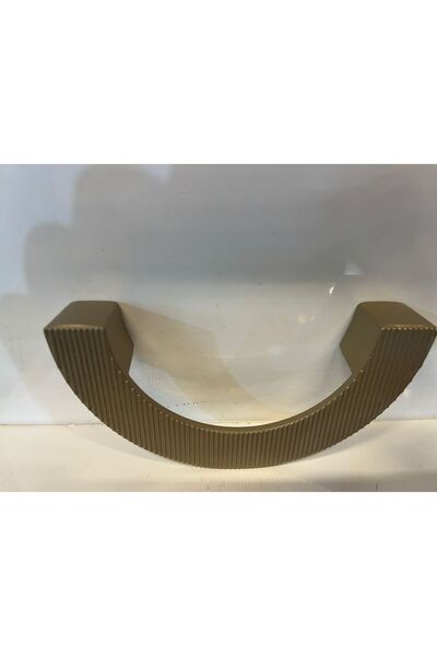 Taşkın Aksesuar Striped Half Moon Metal Handle 96mm Bonj Cabinet Door Tv Unit Modern Drawer Furniture Nightstand Console