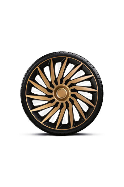 Mega Drive Wheel Cover Set 15` Yellow-Black With Yellow Ring Kendo