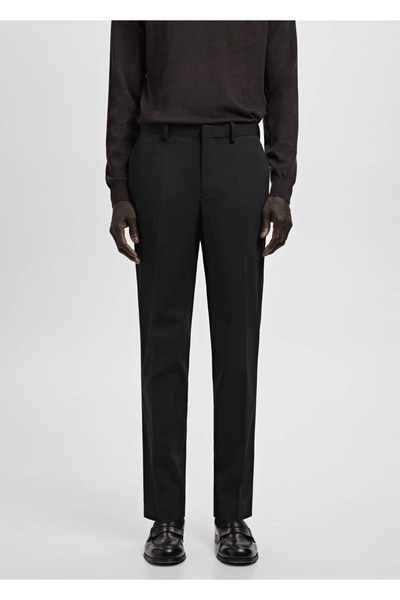 MANGO Man Süper slim fit streç kumaştan kumaş pantolon