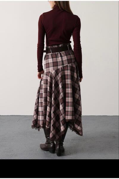 Opera Asymmetric Cut Belted Skirt