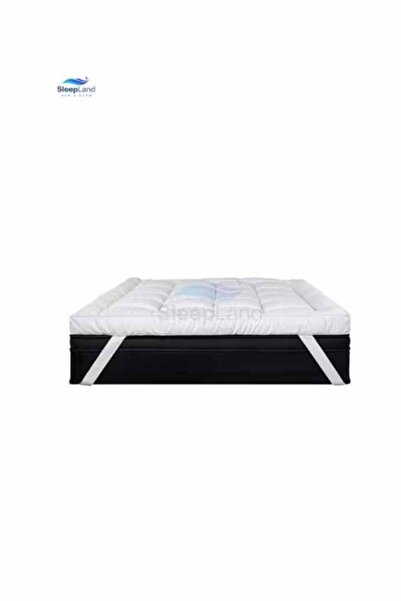 SLEEPLAND Hotel-quality felt pad set, 200 x 200 cm, 14 cm thick, with a 200 x 200 cm mattress protector.