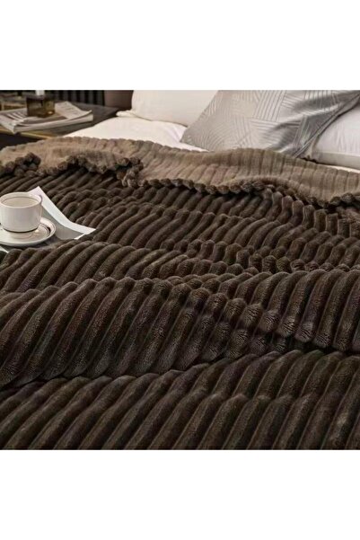 FANE Fluffy cocolino blanket, 200x230cm, striped pattern