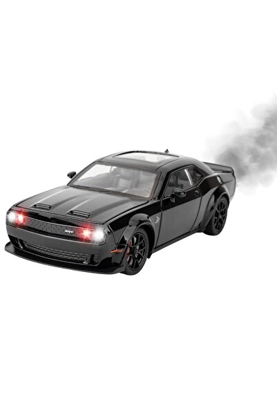 OEM Dodge Sport Metal Car with Steam, Lights, Sounds, Moving Doors, Black