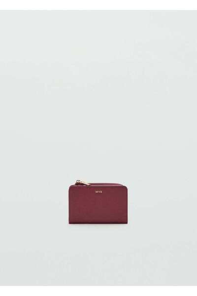 MANGO Woman Saffiano görünümlü kapaklı cüzdan