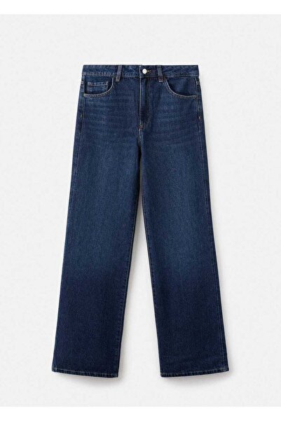 MANGO Woman Danila wide leg yüksek belli jean