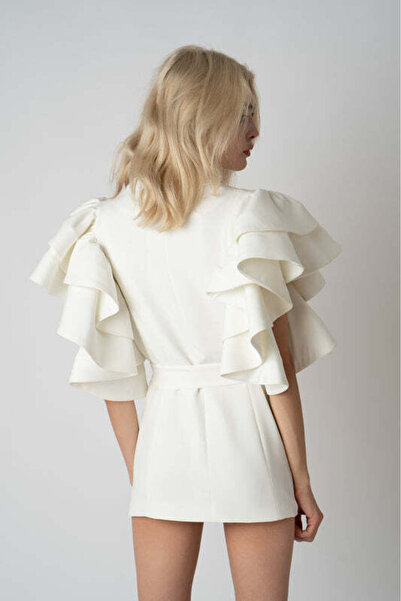 monarh Architectural ruffle jacket - S