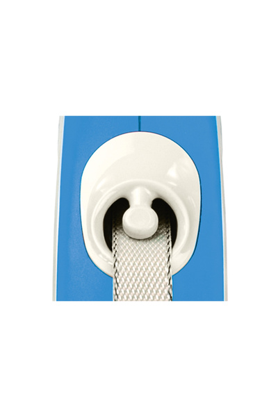 Flexi New Comfort Strip Automatic Dog Walking Collar 3 Mt Medium-Blue/White