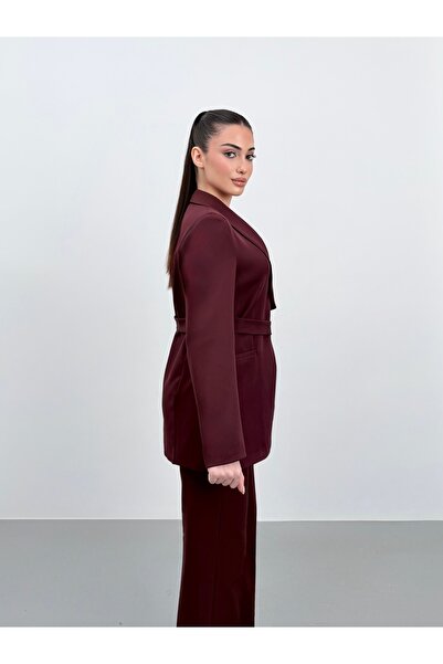 ossons Tie-Up Shawl Lapel Jacket Pants Suit