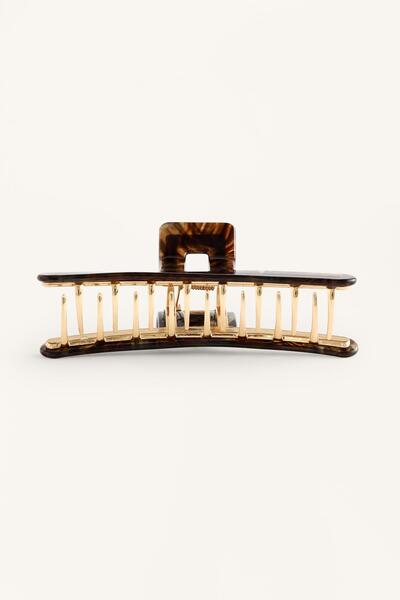 Oysho Metalik büyük saç tokası