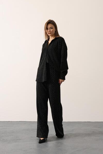 Opera Stone Detailed Shirt Suit