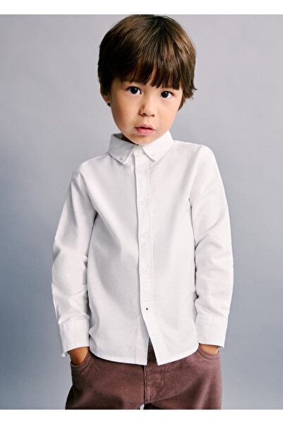 MANGO Baby Pamuklu Oxford gömlek