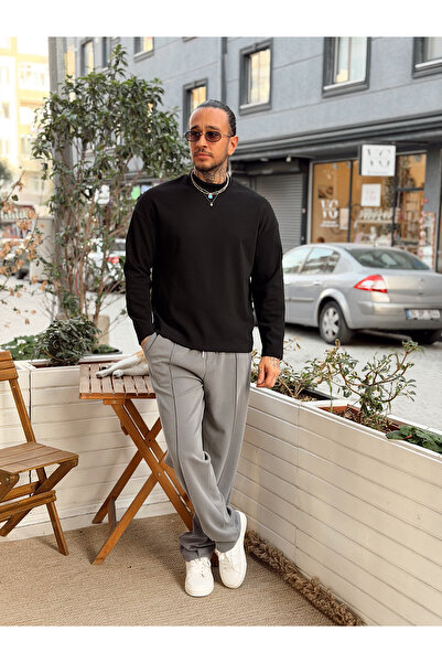 manch collection Jumătate de pescar basic Woven Swea tricou negru