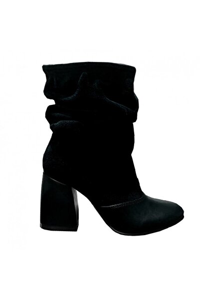 LUISA FIORE Botine PAYA negru piele naturala interior si exterior