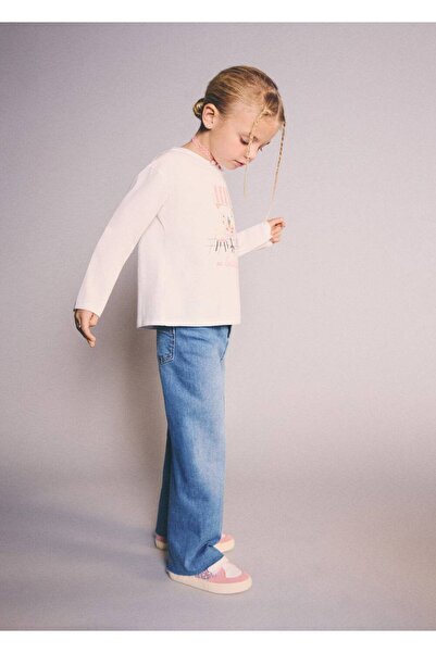 MANGO Baby Pamuklu Culotte Jean