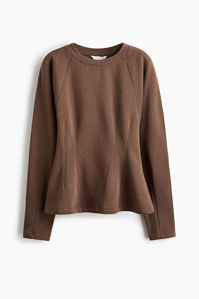 H&M Beli Belirgin Kesimli Sweatshirt