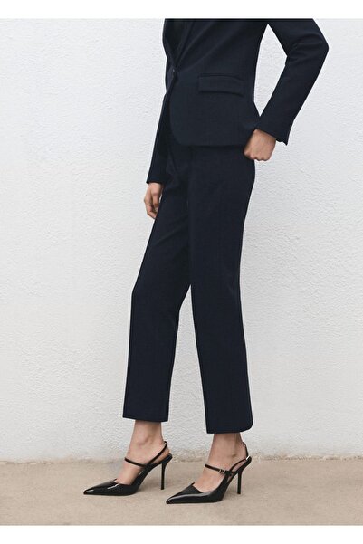 MANGO Woman Orta bel takım pantolonu