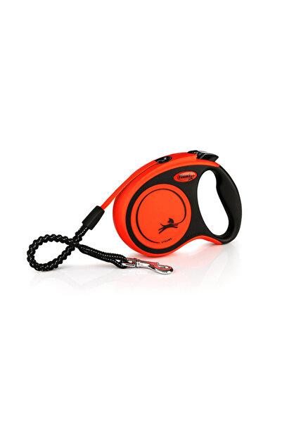 Flexi Xtreme Strip Automatic Dog Walking Collar Tr-Small-5 Mt-Red/Black