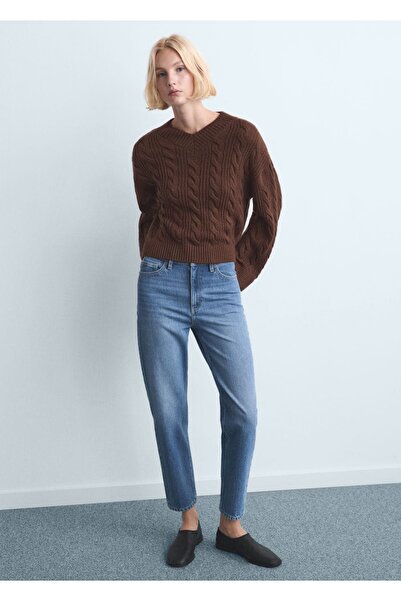 MANGO Woman Mom2000 yüksek belli mom jean pantolon