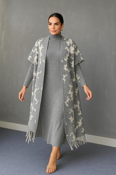 MAY MARA Women's 2-Piece Knitting Suit with Fresh Cardigan Dress