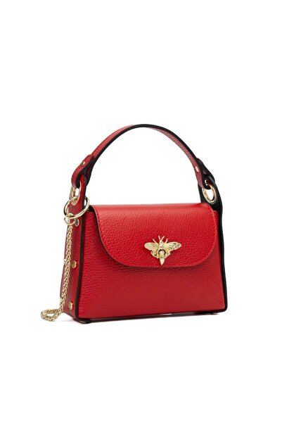 Tiffany Genuine Leather Bag, Red
