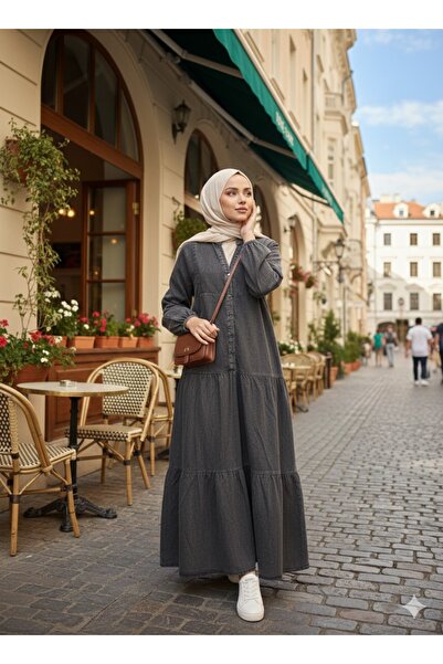 hanımeli Salaş Model Kot Elbise